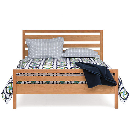 solid wood platform bed in cherry hardwood from VT
