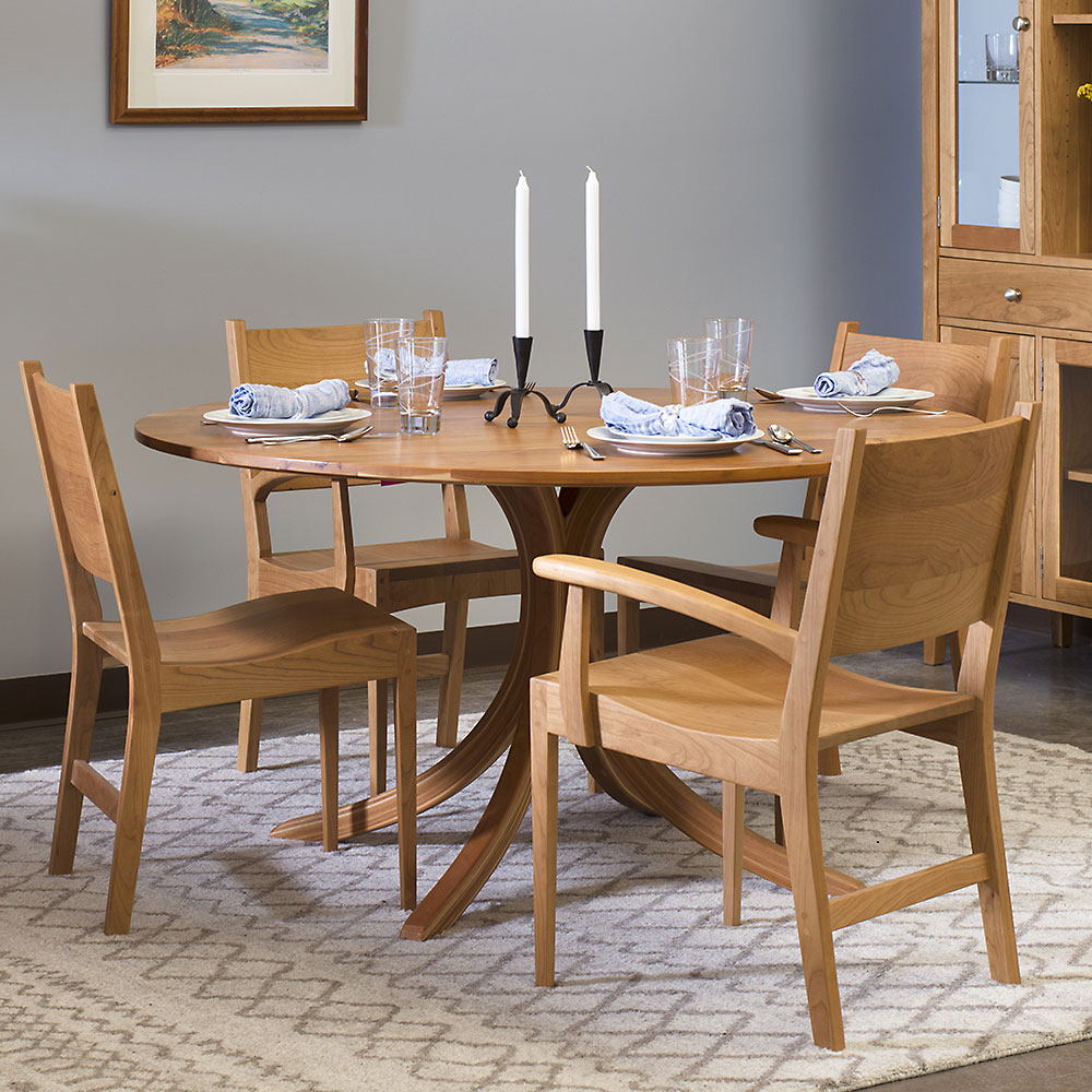 solid wood dining room furniture handcrafted in VT