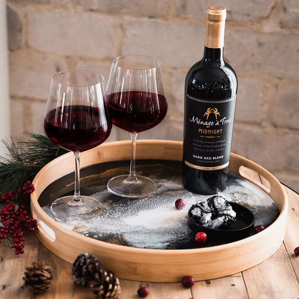 bamboo and eco-friendly epoxy serving tray