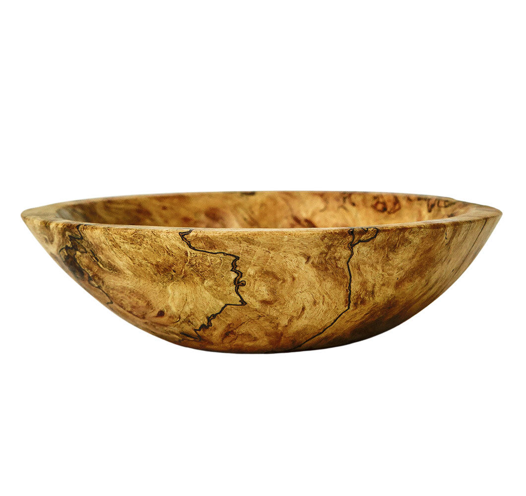 Round Spalted Maple Bowl