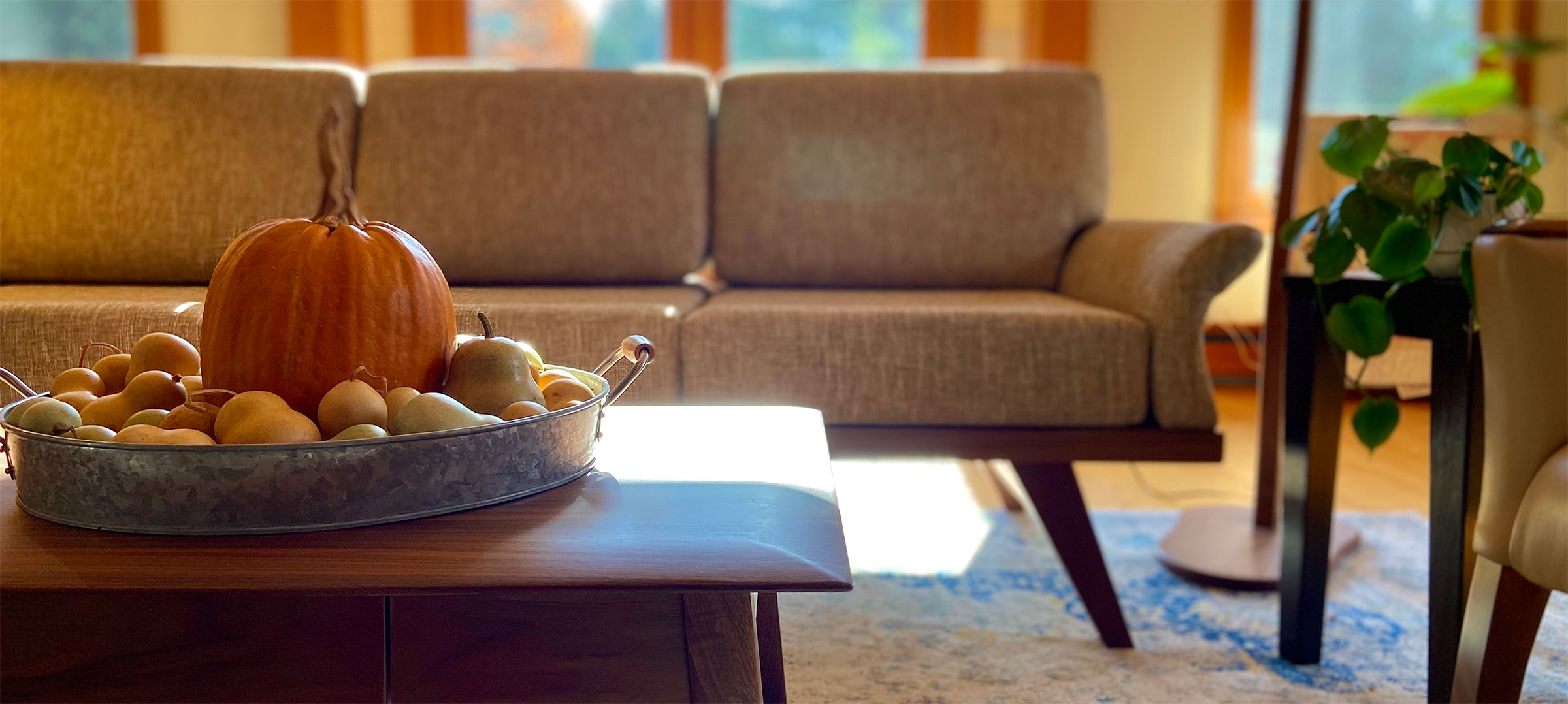 arlington couch and close up of arlington coffee table