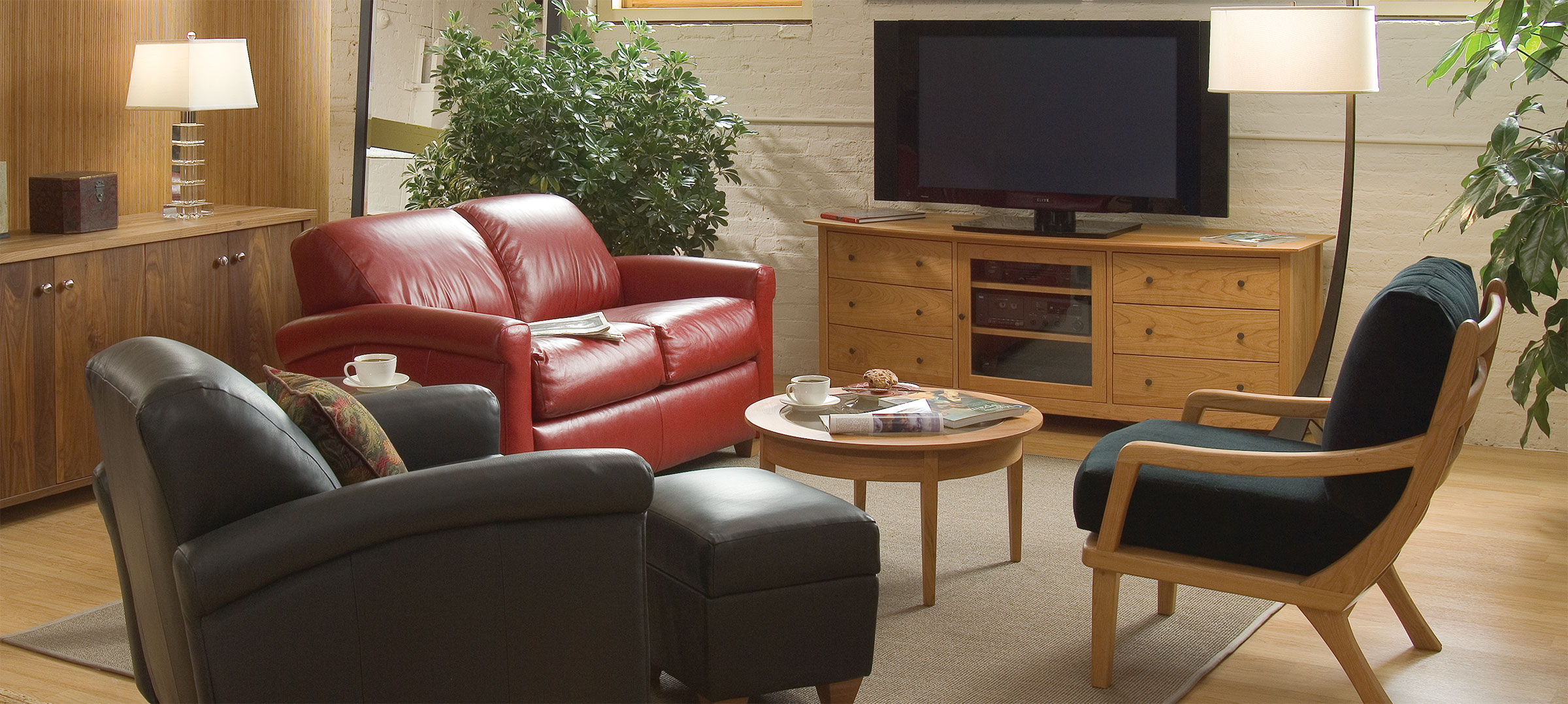 chelsea media center with rupert and south beach seating