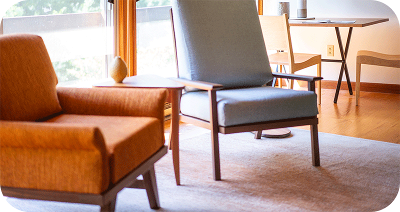 2 living room chairs