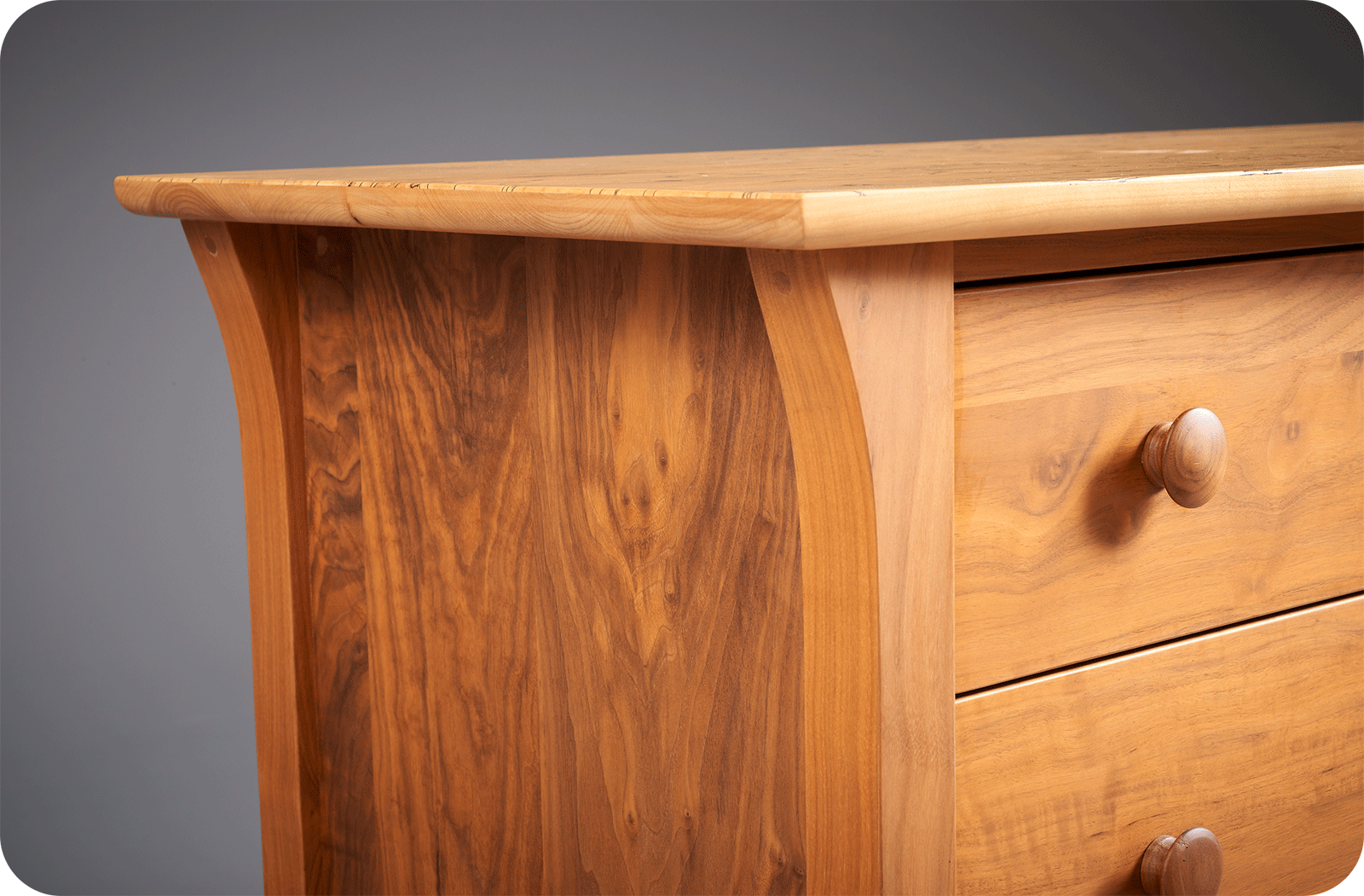 close up of dresser top