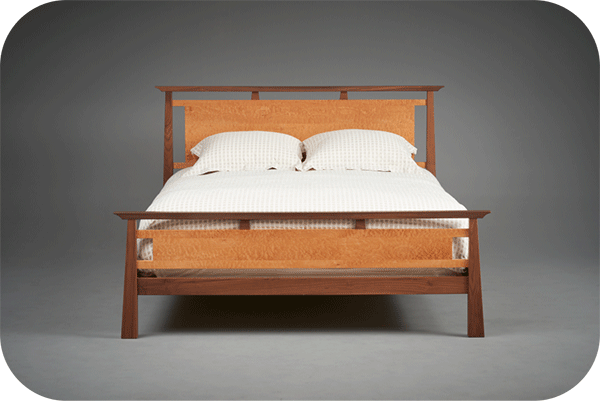 2 tone wood bed
