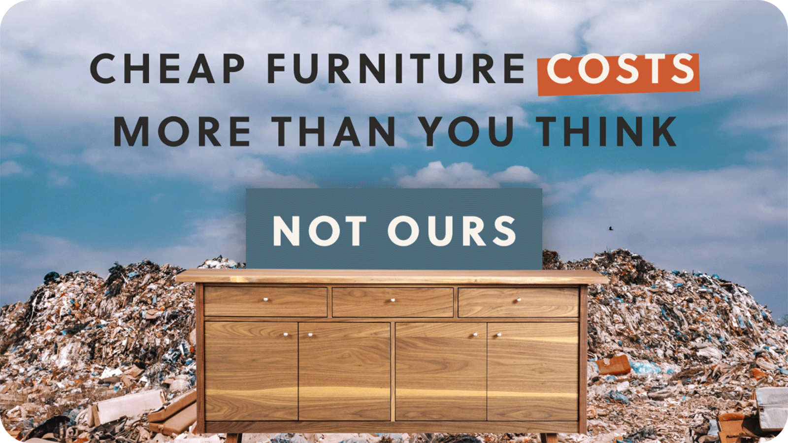 a bunch of trash that doesn't include any of our furniture