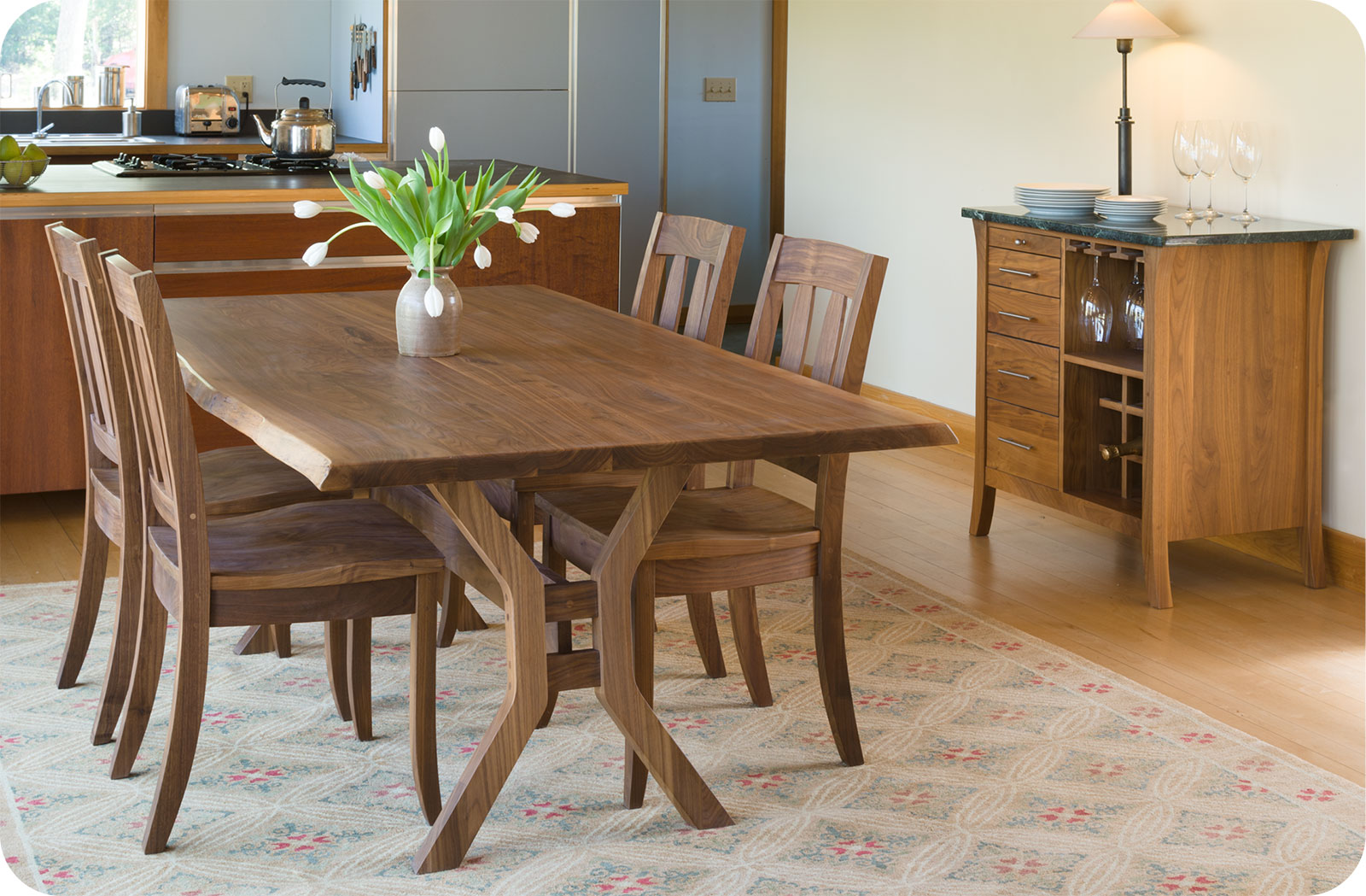 dover dining table and vernon wine bar