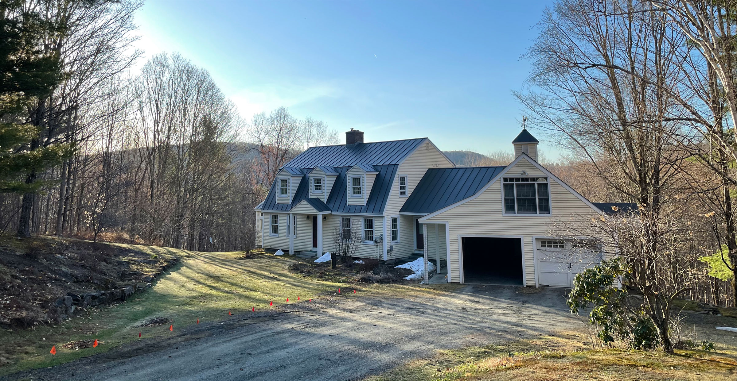 exterior of country home