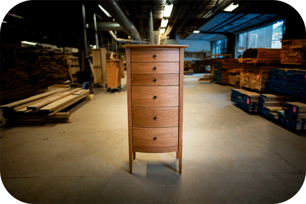 lingerie chest in wood shop