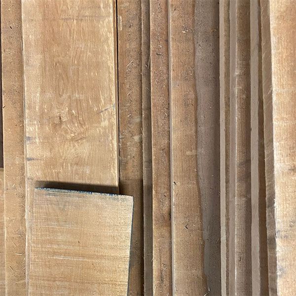 up close of rough sawn wood