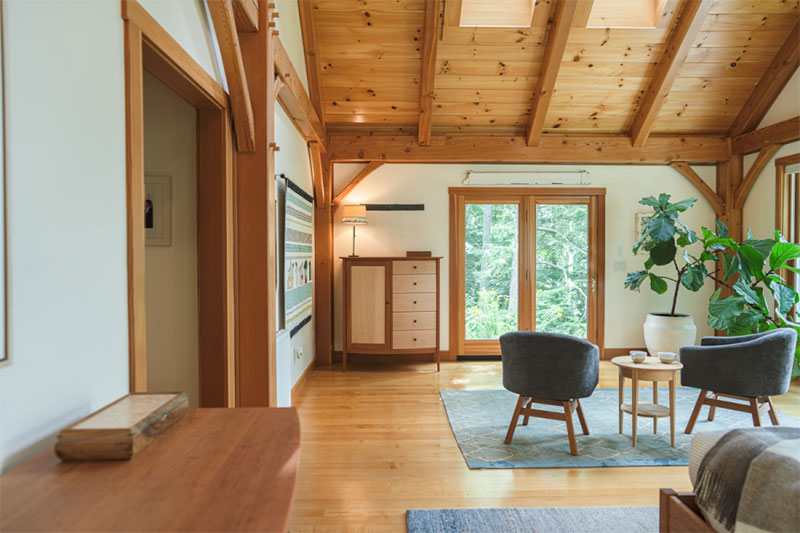 large open living room with plants